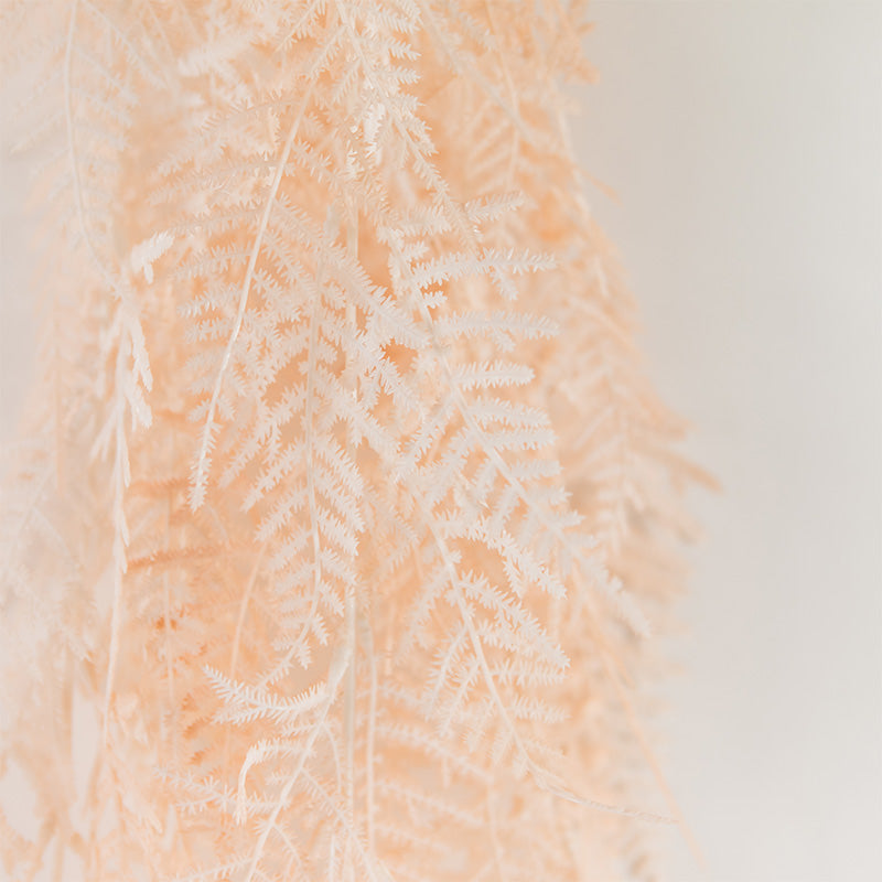 Faux Pink Fern Hanging Bush