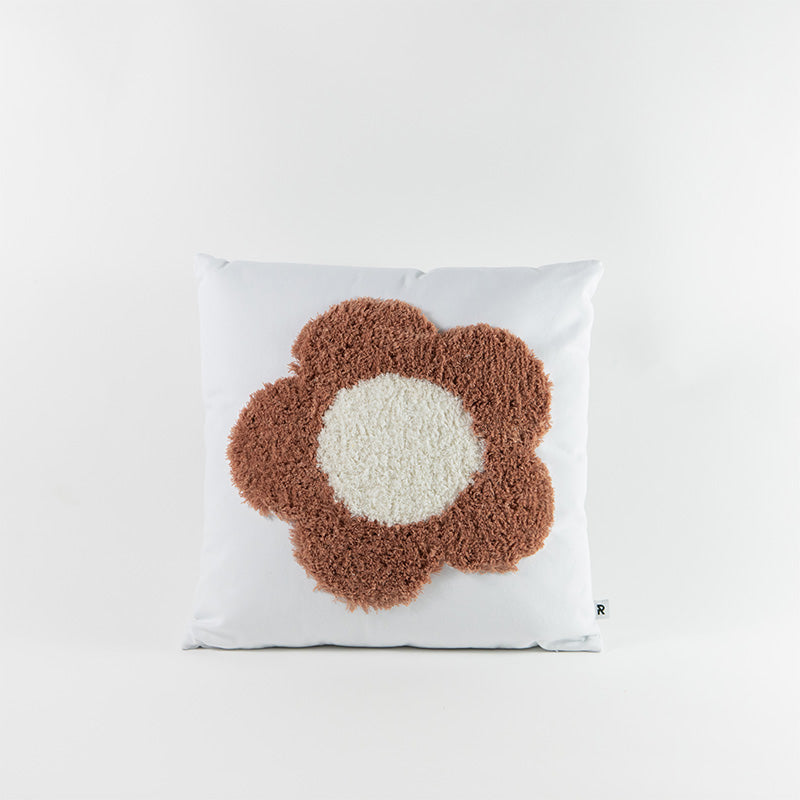 Flower Power Terracotta Cushion