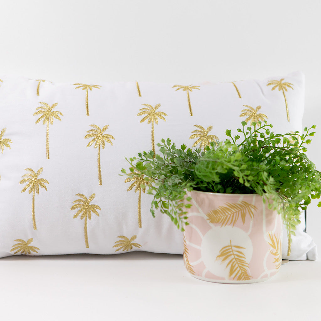 Golden Palms Cushion