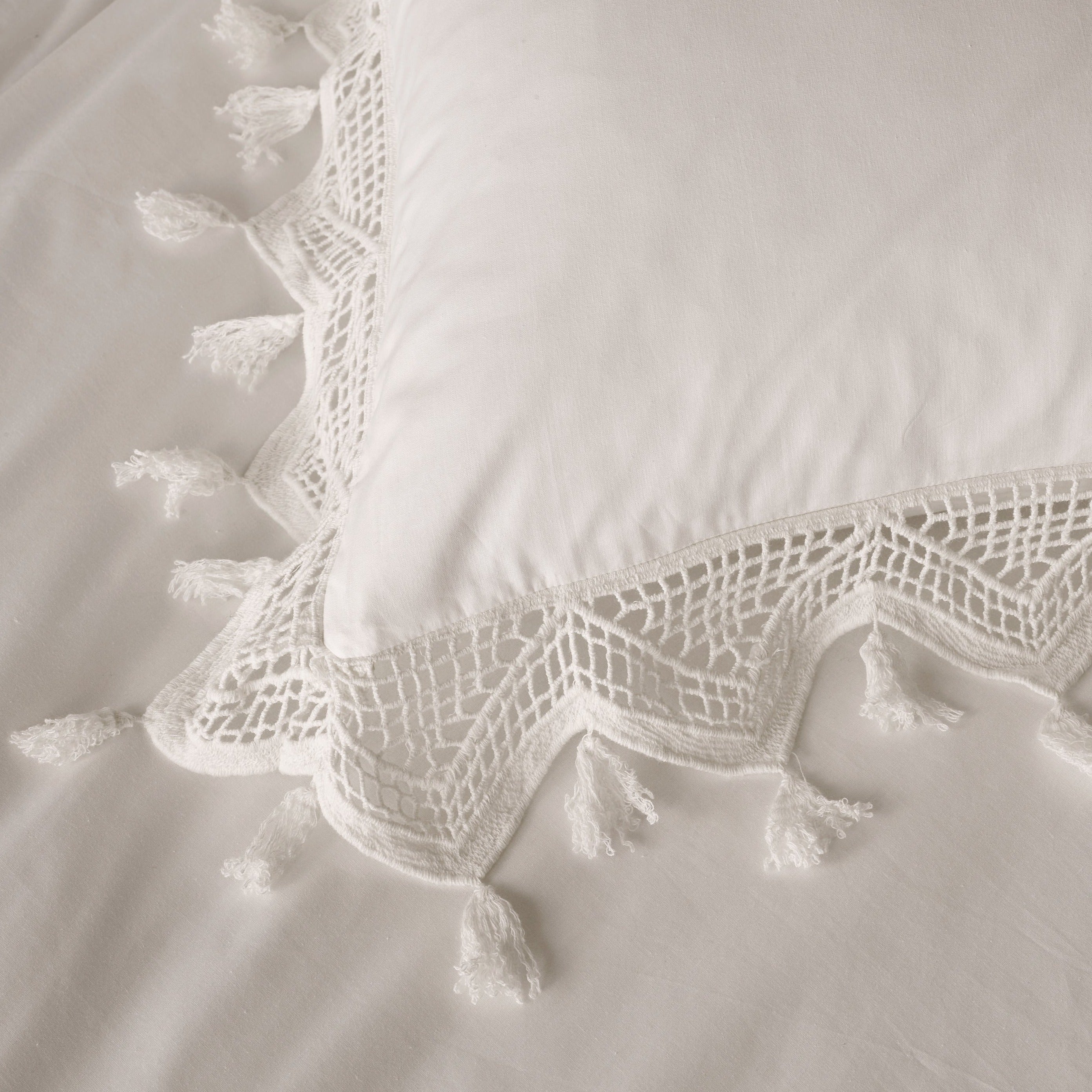 Romany White Duvet Cover