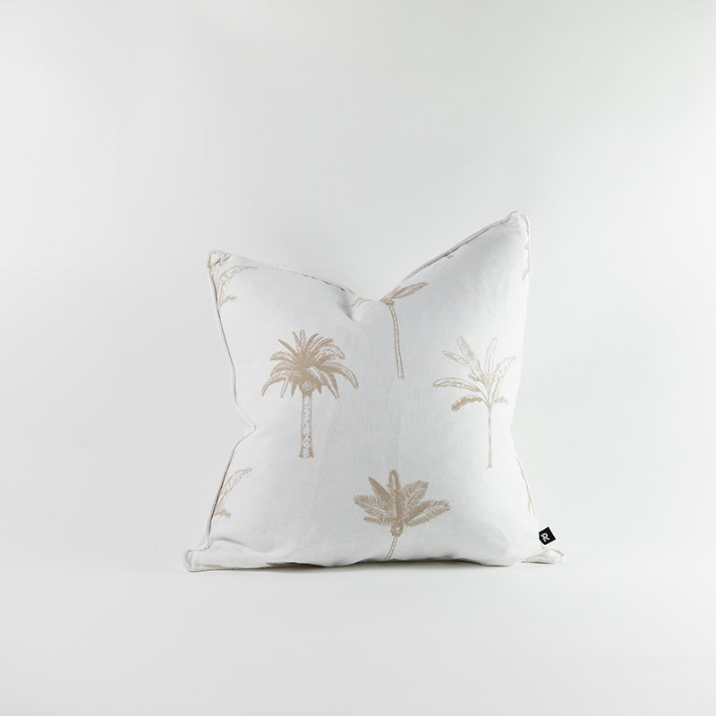 Summer Palms Linen Cushions