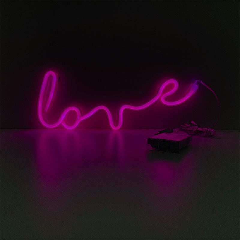 Neon Pink Love Light