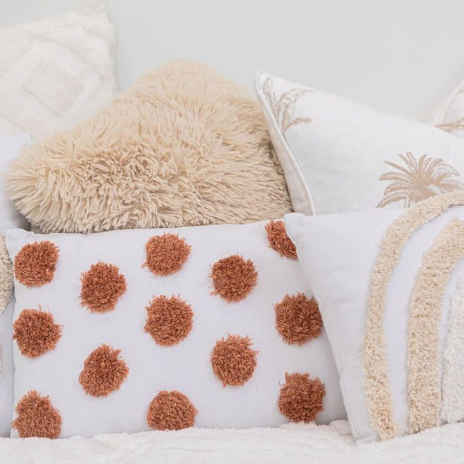 Rainbow Days Natural Cushion