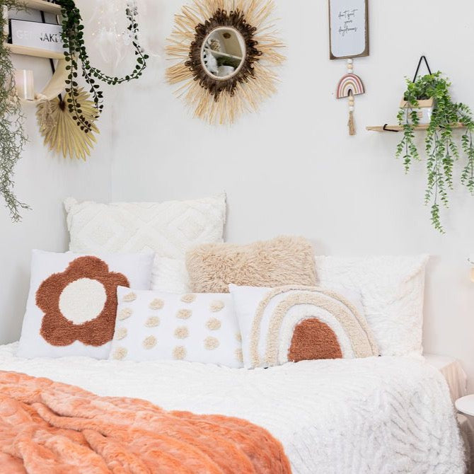 Boho White Duvet Cover